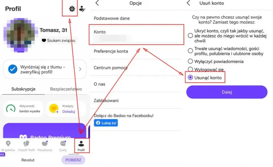 Jak usunąć konto na Badoo w aplikacji? Prosta instrukcja krok po kroku
